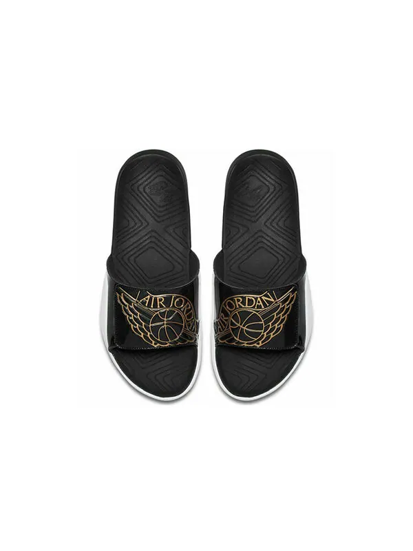Тапочки hydro 7 slide 'black' Air Jordan — изображение 4 из 4, черный/белый