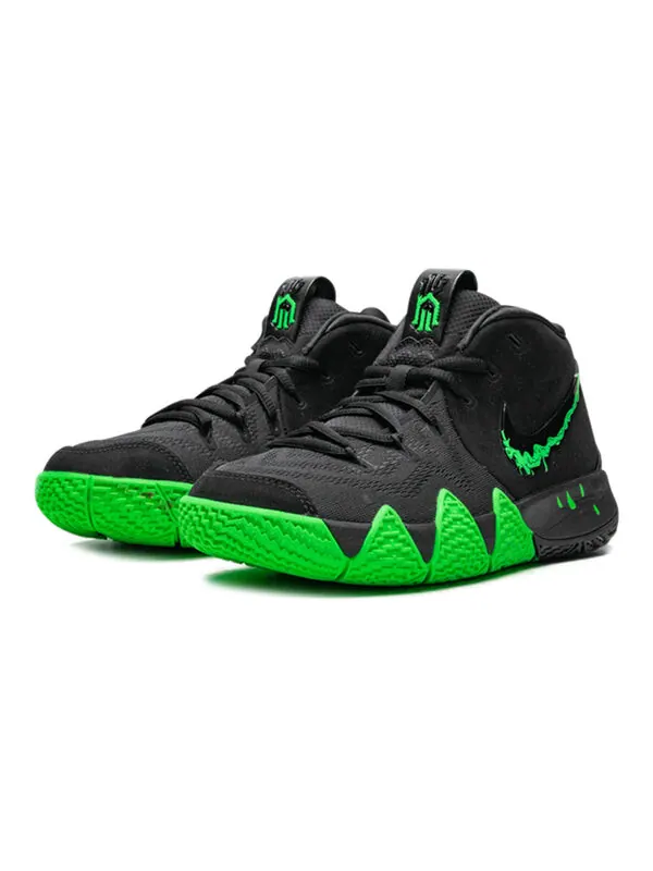 Кроссовки (GS) Nike Kyrie 4 'Halloween' — изображение 2 из 4, черный/зеленый