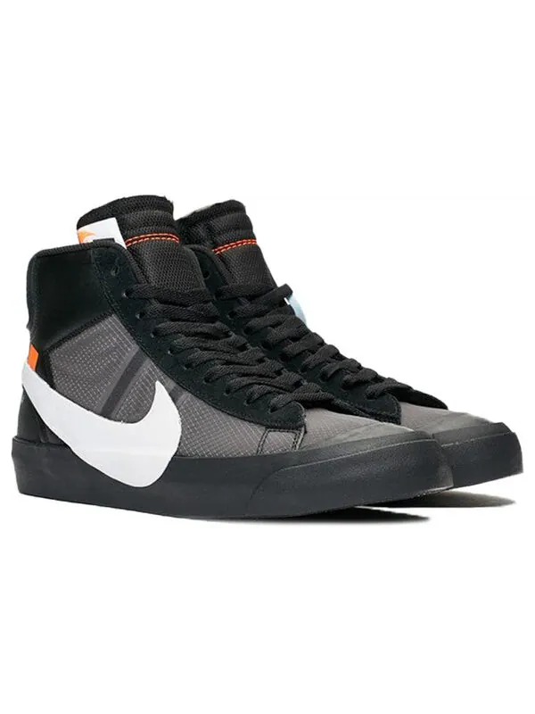 Кроссовки x off-white blazer mid 'grim reapers' Nike — изображение 2 из 4, черный/белый