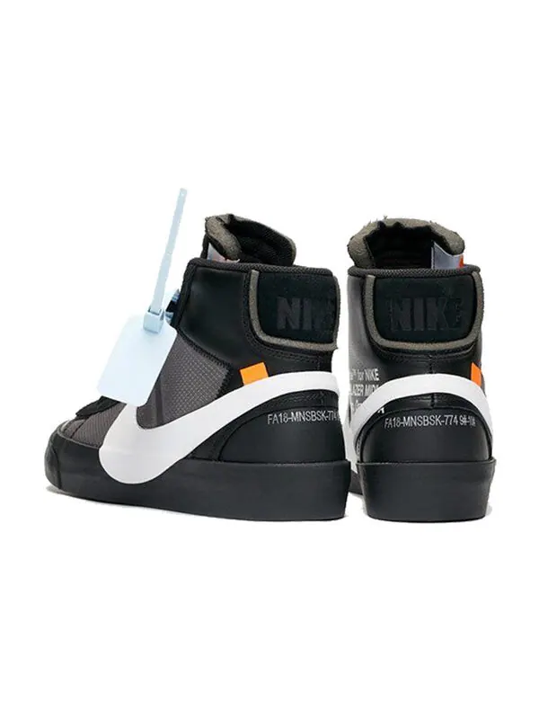 Кроссовки x off-white blazer mid 'grim reapers' Nike — изображение 3 из 4, черный/белый
