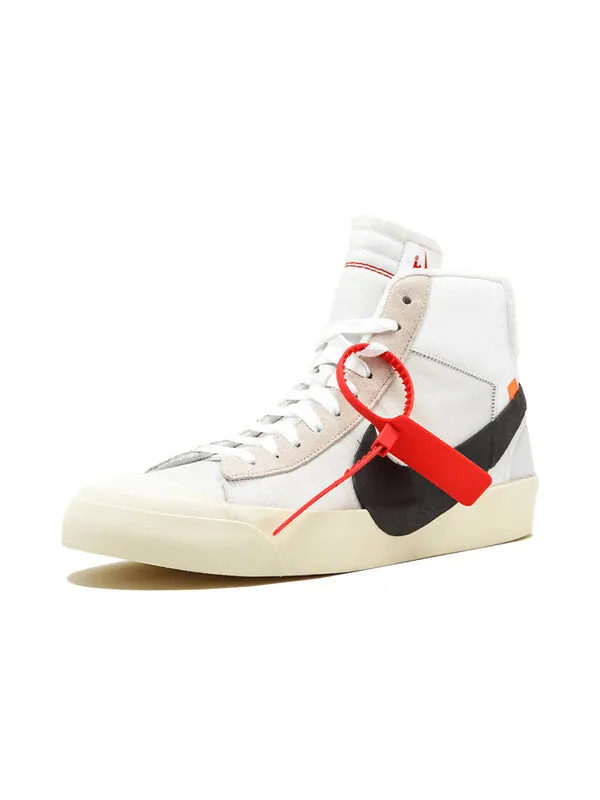 Кроссовки x off-white blazer mid 'the ten' Nike — изображение 2 из 4, белый/черный