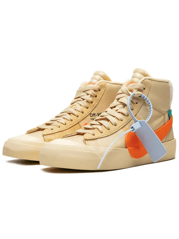 Кроссовки x off-white blazer mid 'all hallows eve' Nike — изображение 3 из 4, оранжевый-бледный-черный