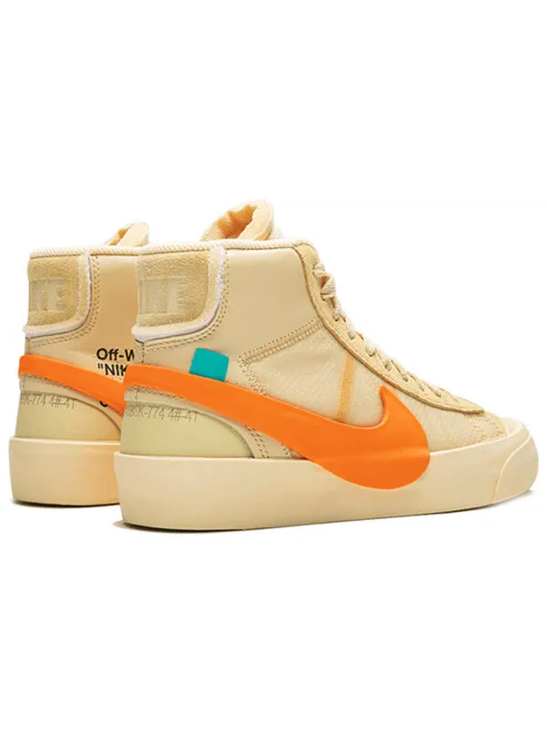 Кроссовки x off-white blazer mid 'all hallows eve' Nike — изображение 4 из 4, оранжевый-бледный-черный
