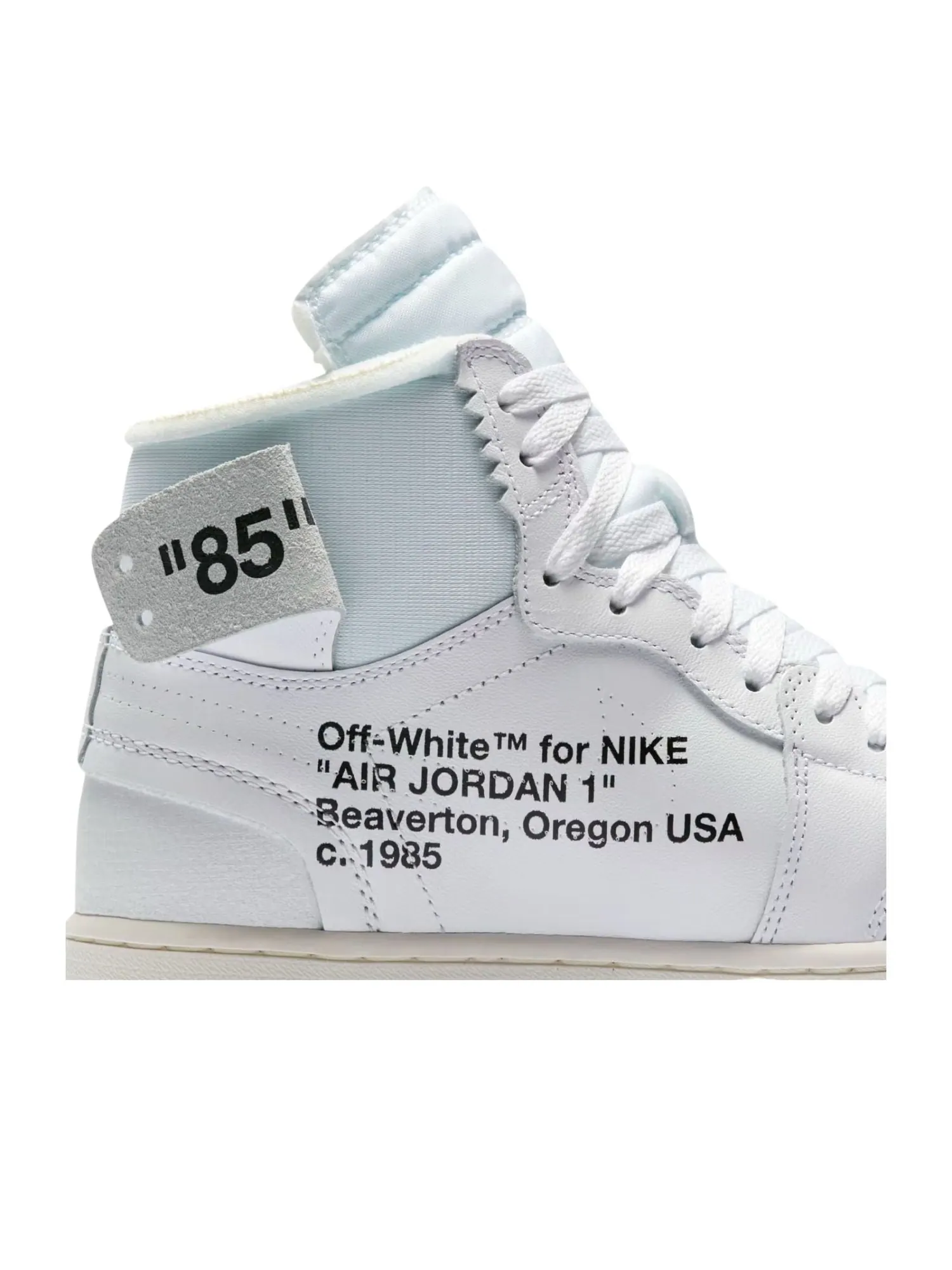 Air Jordan 1 High x Off White OG 'Alaska' — изображение 5 из 5, белый/белый