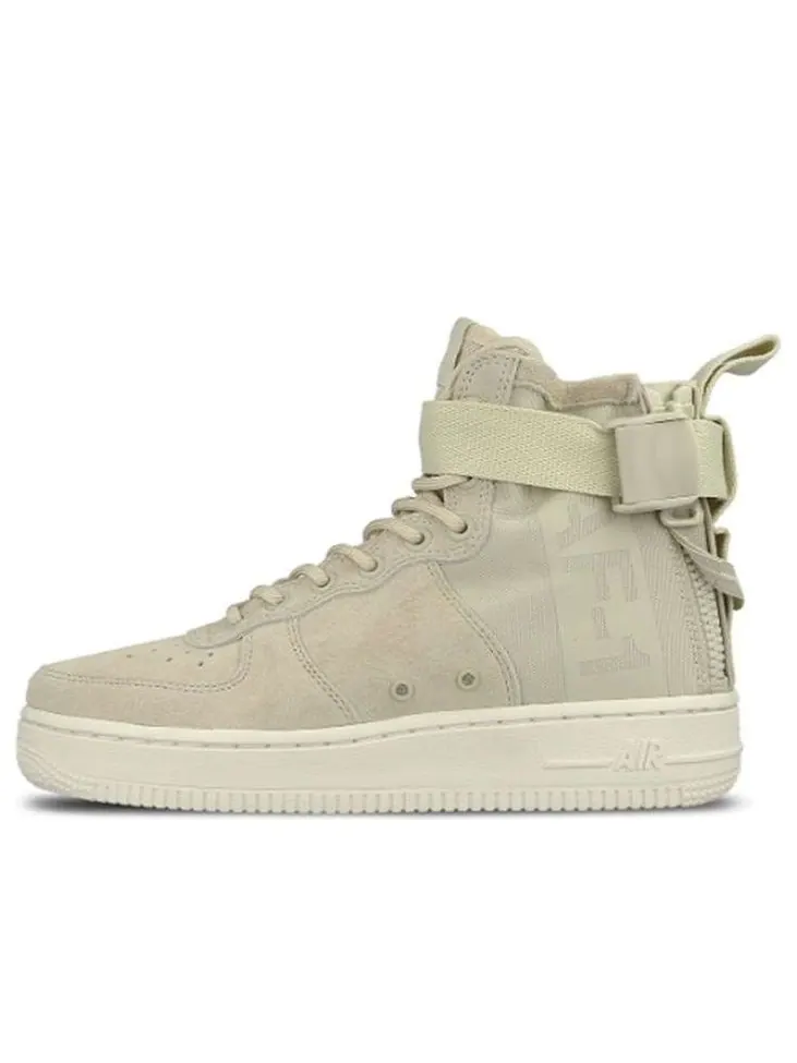 Кроссовки (WMNS) Nike SF Air Force 1 Mid 'Fossil' — изображение 1 из 4, белый