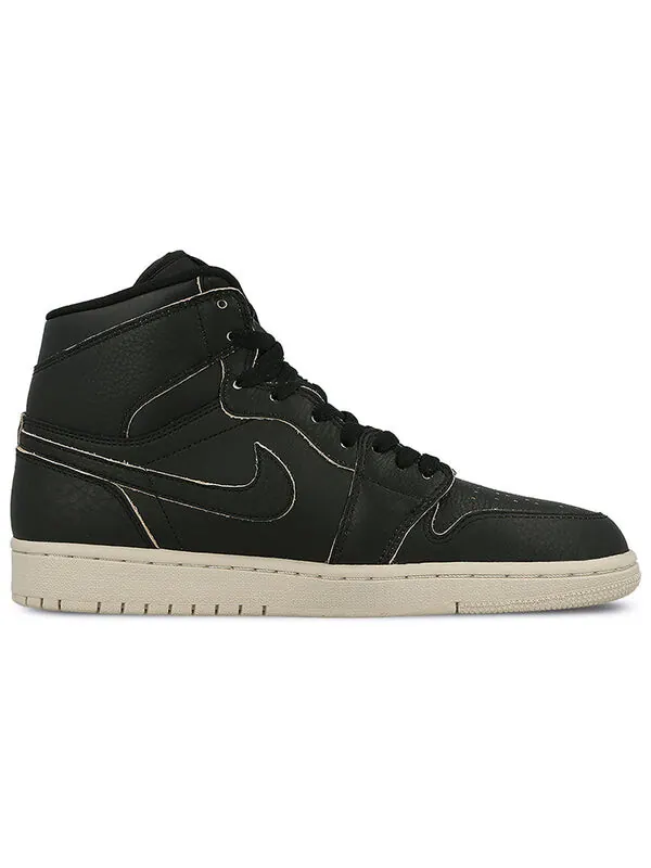 Кроссовки 1 ретро премиум класса Air Jordan — изображение 2 из 4, черный/песочный