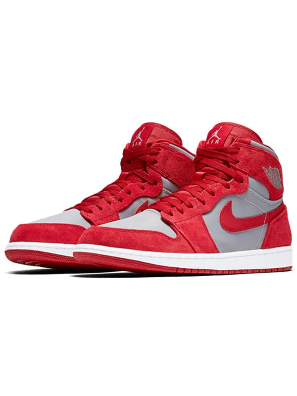 Кроссовки 1 ретро премиум класса Air Jordan — изображение 3 из 4, красный серый