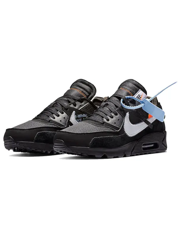 Кроссовки x off white air max 90 Nike — изображение 3 из 4, черный--белый