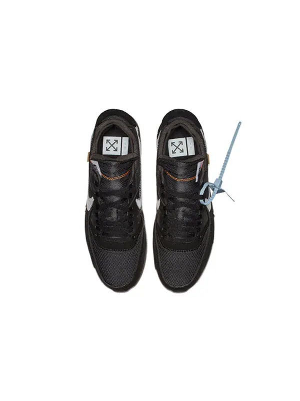 Кроссовки x off white air max 90 Nike — изображение 4 из 4, черный--белый