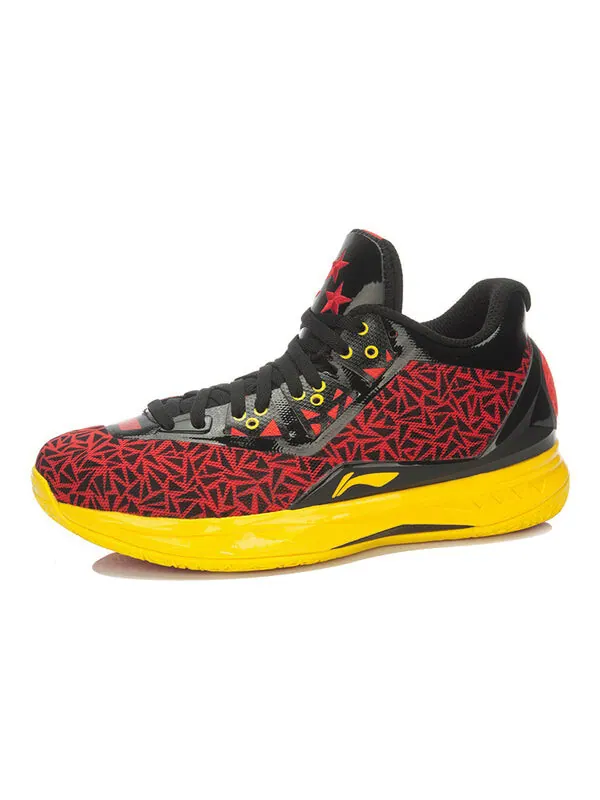 Кроссовки way of wade 4 Li-Ning — изображение 2 из 4, черный/красный/желтый