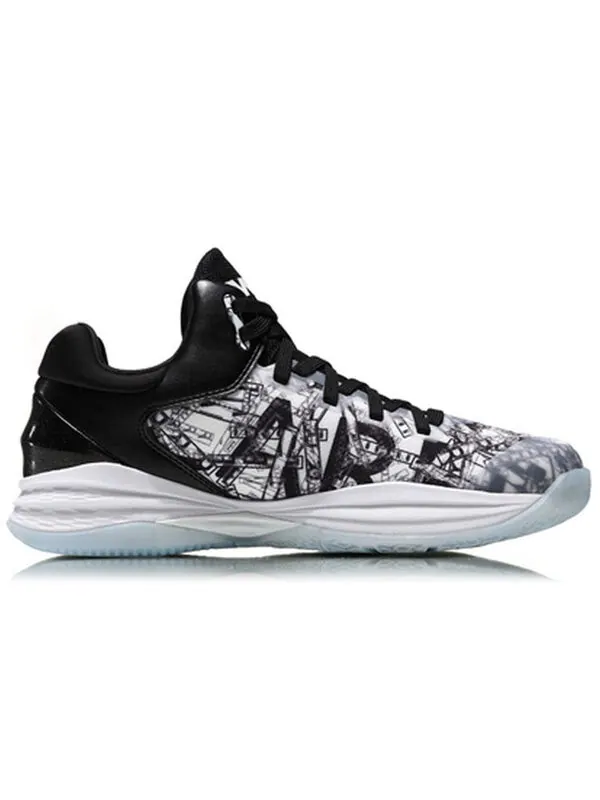 Кроссовки граффити профессиональные черно- Li-Ning — изображение 2 из 4, черный/белый