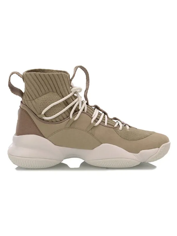 Кроссовки v playoff высокие Li-Ning — изображение 2 из 4, коричневый