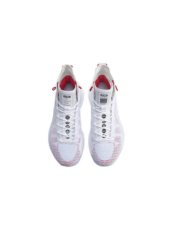 Кроссовки 13 красные Li-Ning — изображение 4 из 4, белый/красный