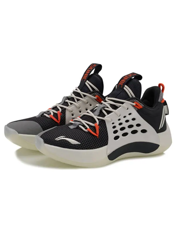 Кроссовки sonic 7 low x cba Li-Ning — изображение 3 из 4, белый/серый/черный