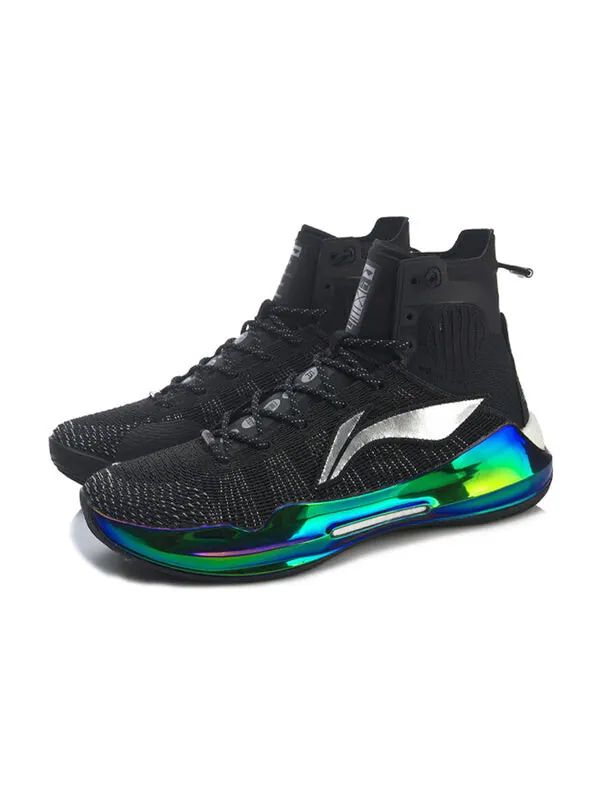 Кроссовки yushuai 13 hi Li-Ning — изображение 3 из 4, черный/зеленый