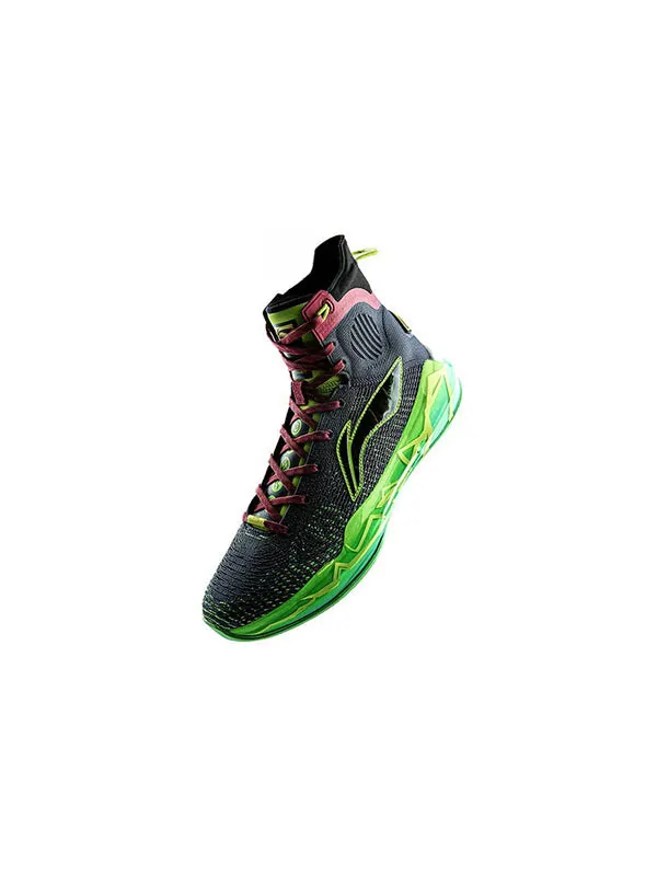Кроссовки yushuai 13 hi Li-Ning — изображение 3 из 4, черный/зеленый