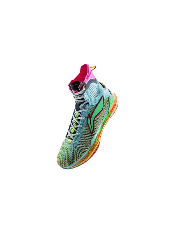 Кроссовки yushuai 13 hi Li-Ning — изображение 3 из 4, синий/зеленый