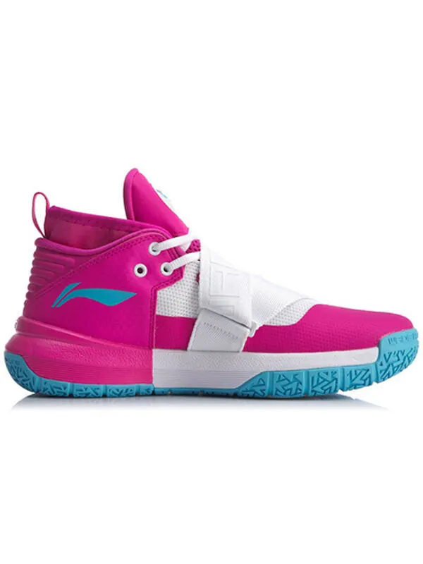 Кроссовки Wade All City 7 Li-Ning — изображение 2 из 4, белый/розовый