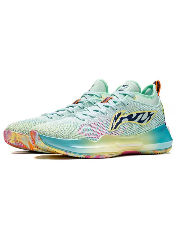 Кроссовки yushuai 13 низкие Li-Ning — изображение 3 из 4, зеленый/синий