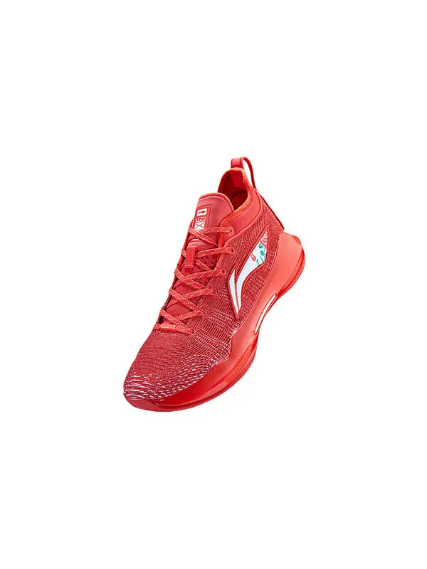 Кроссовки yushuai 13 низкие Li-Ning — изображение 2 из 4, красный/белый