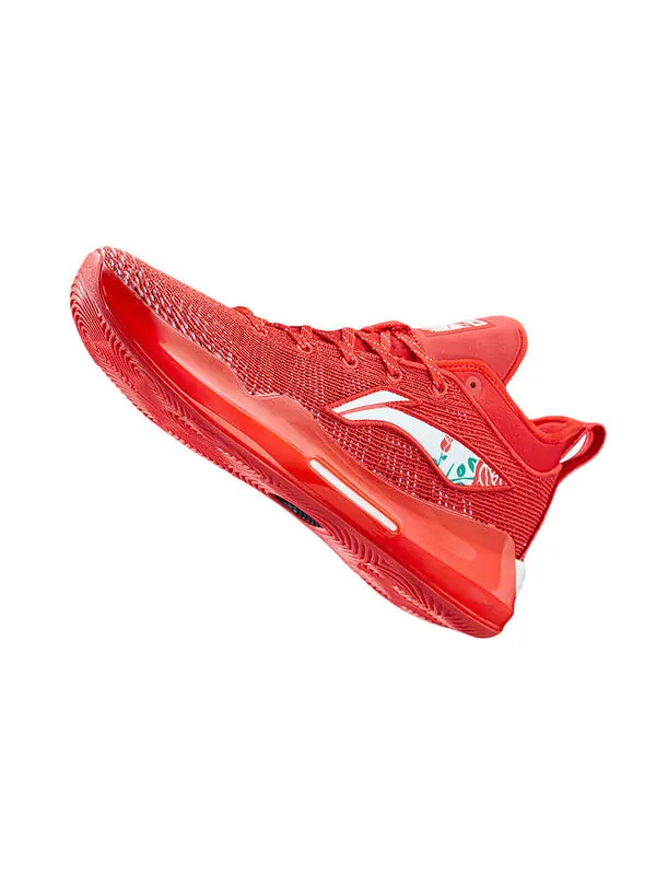 Кроссовки yushuai 13 низкие Li-Ning — изображение 3 из 4, красный/белый