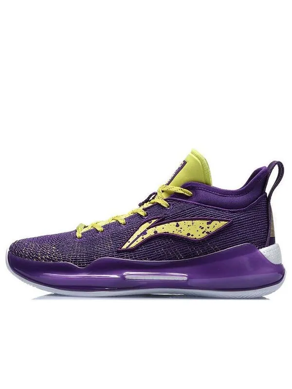 Кроссовки yushuai xiii premium low баскетбольные кроссовки Li-Ning — изображение 1 из 4, фиолетовый/желтый