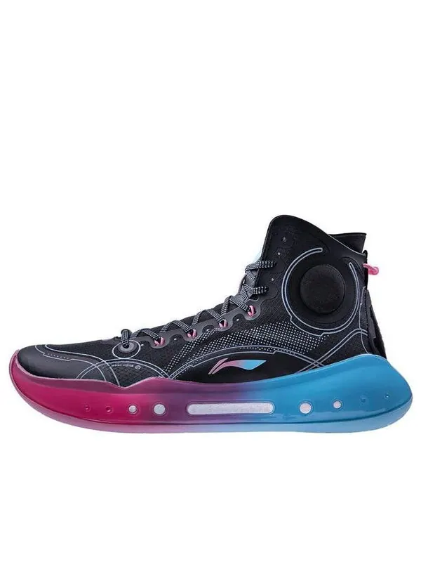 Кроссовки Li-Ning Yu Shuai 14 Beng High Basketball Professional Competition Shoes Miami — изображение 1 из 4, черный/розовый