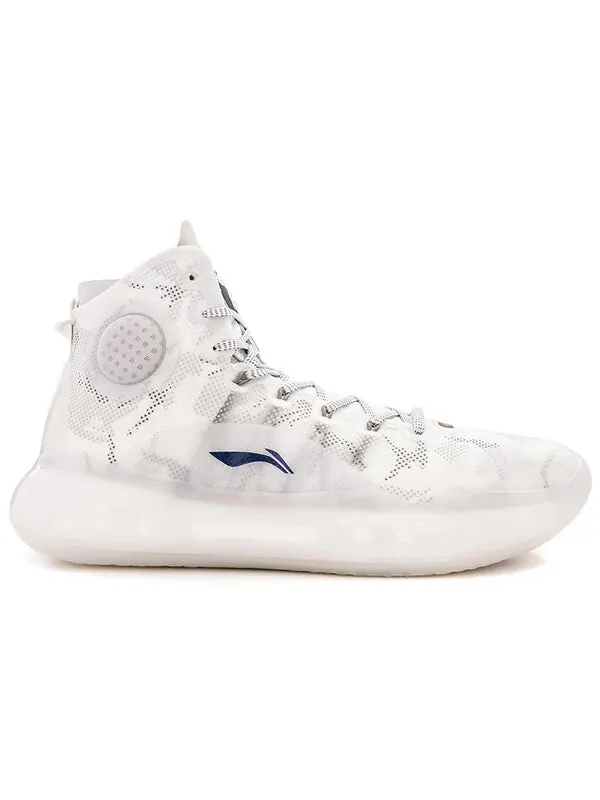 Кроссовки Yushuai 14 x aape баскетбольные кроссовки Li-Ning — изображение 2 из 3, белый/серый