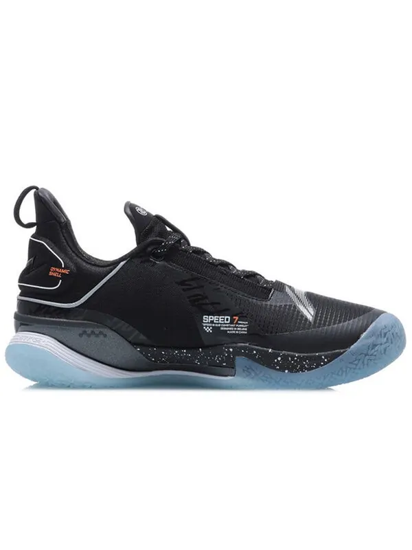 Кроссовки speed vii 7 премиум баскетбольные кроссовки Li-Ning — изображение 2 из 4, черный/синий
