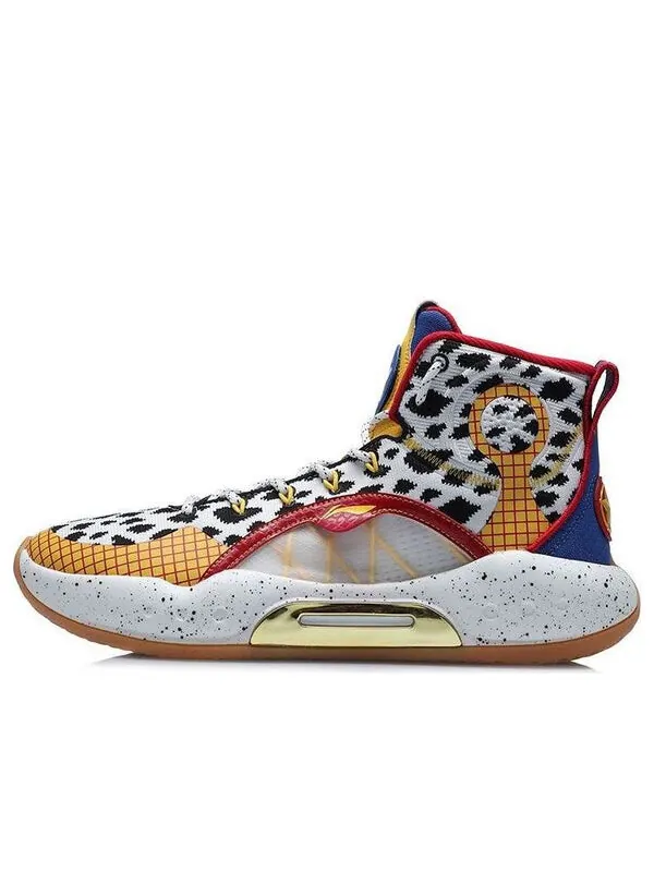 Кроссовки disney x высокие Li-Ning — изображение 1 из 4, белый/желтый/синий
