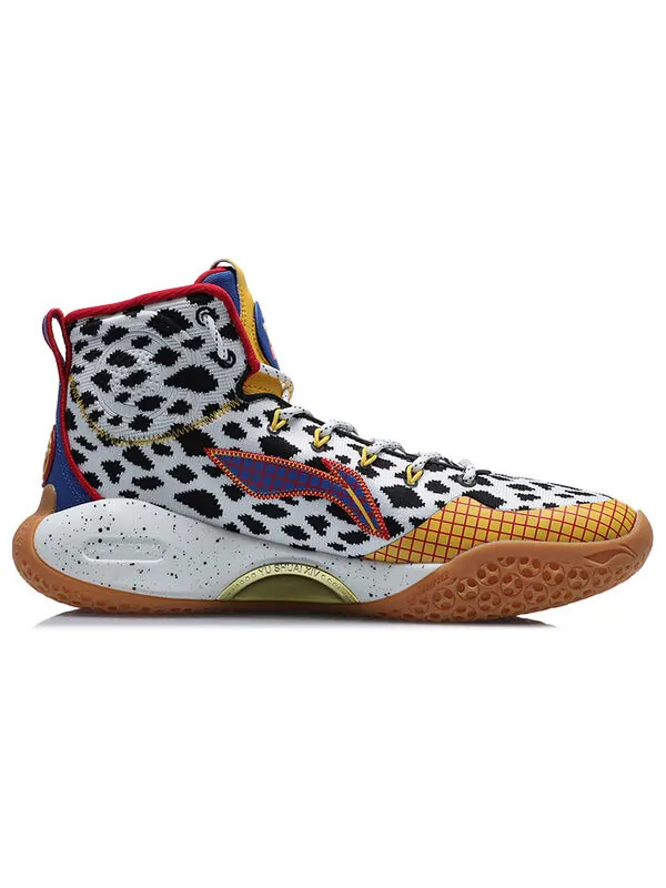 Кроссовки disney x высокие Li-Ning — изображение 2 из 4, белый/желтый/синий