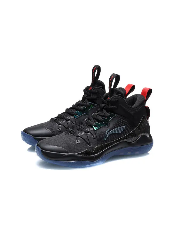 Кроссовки профессиональные баскетбольные кроссовки Li-Ning — изображение 3 из 4, черный/синий/красный