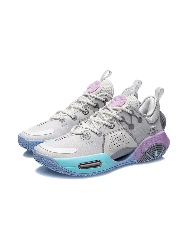 Кроссовки Wade All City 9 Li-Ning — изображение 3 из 4, белый/розовый