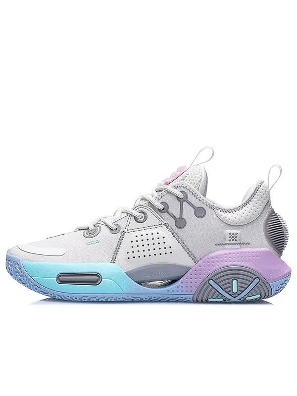 Кроссовки Wade All City 9 Li-Ning — изображение 1 из 4, серый/синий/фиолетовый