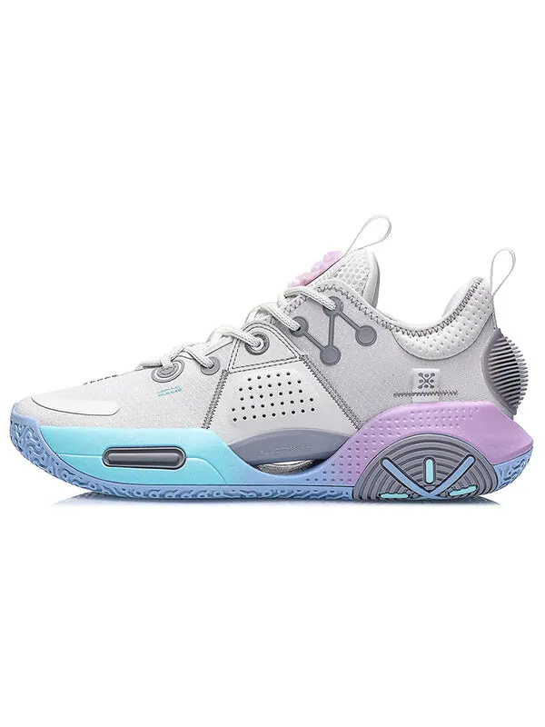 Кроссовки Wade All City 9 Li-Ning — изображение 2 из 4, серый/синий/фиолетовый