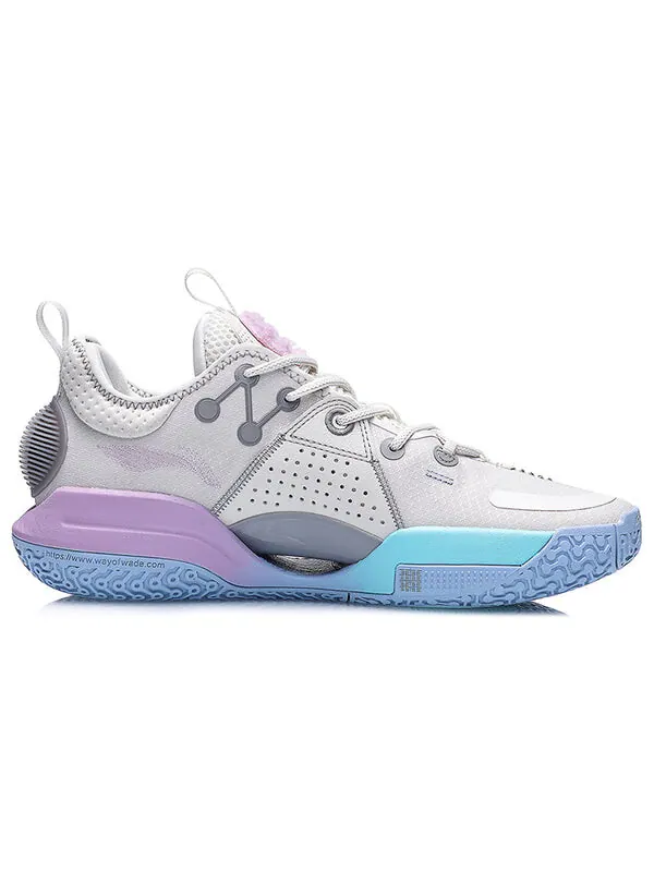 Кроссовки Wade All City 9 Li-Ning — изображение 3 из 4, серый/синий/фиолетовый