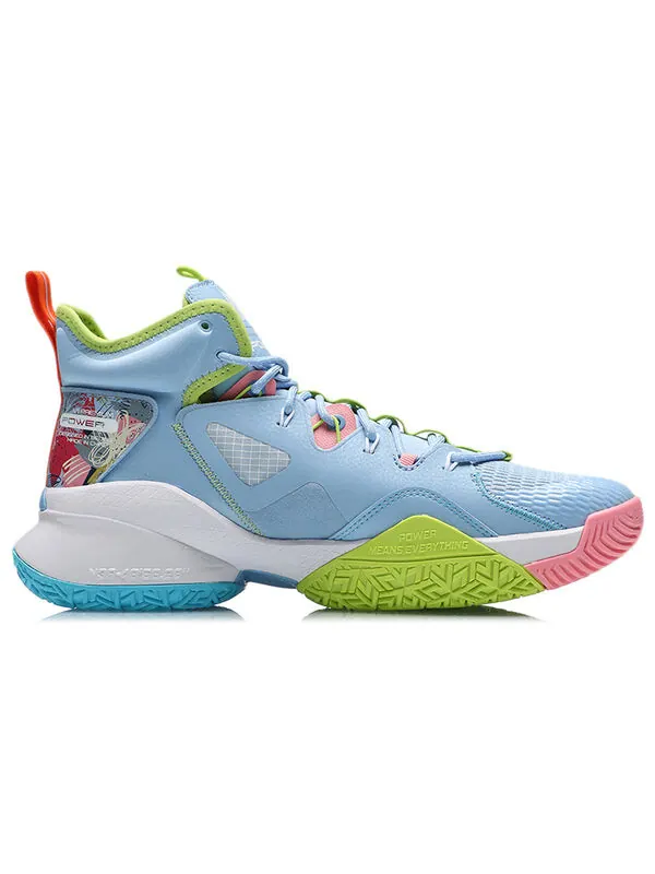 Кроссовки мощность 7 Li-Ning — изображение 2 из 4, синий/зеленый