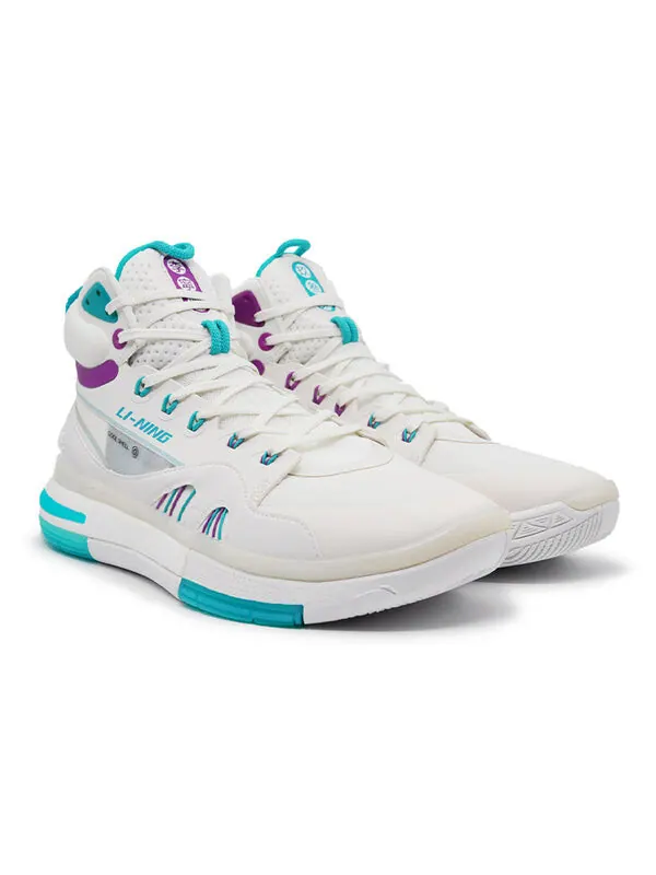 Кроссовки 937 баскетбольные кроссовки Джимми Батлера Li-Ning — изображение 3 из 4, белый/синий/фиолетовый