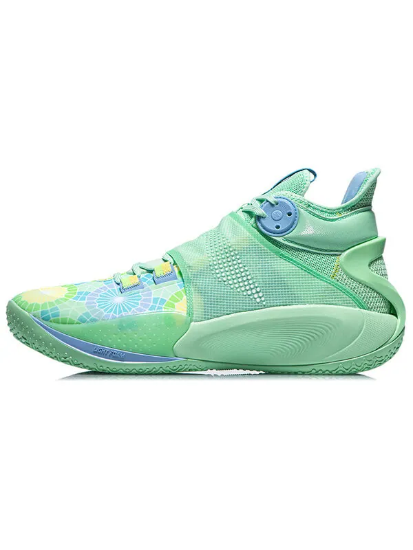 Кроссовки sonic 9 mid pe Li-Ning — изображение 2 из 4, зеленый/синий