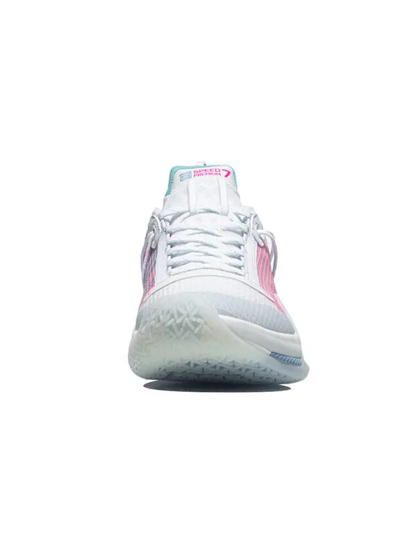 Кроссовки speed 7 премиум Li-Ning — изображение 3 из 4, белый/синий/розовый