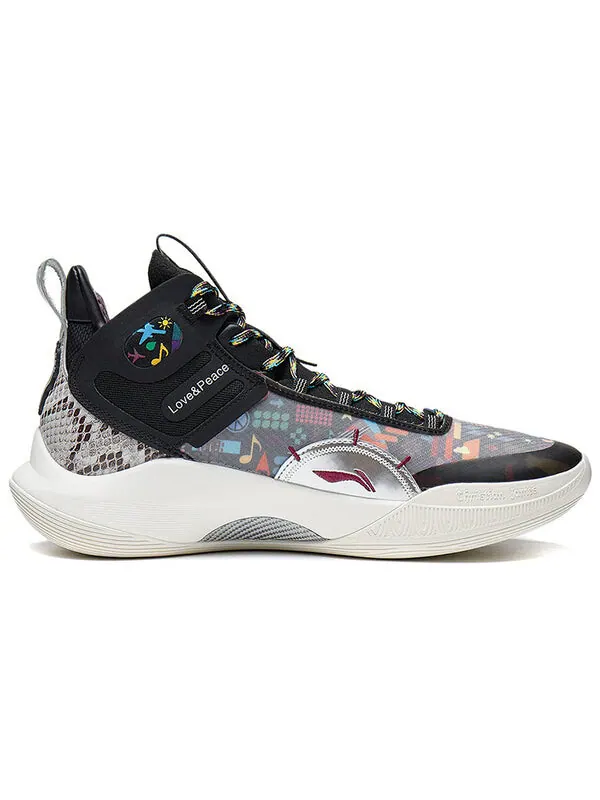 Кроссовки cj 1 mid Li-Ning — изображение 2 из 4, черный/белый