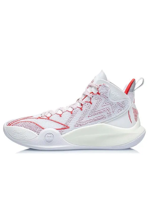 Кроссовки cj 1 mid Li-Ning — изображение 1 из 3, белый/красный