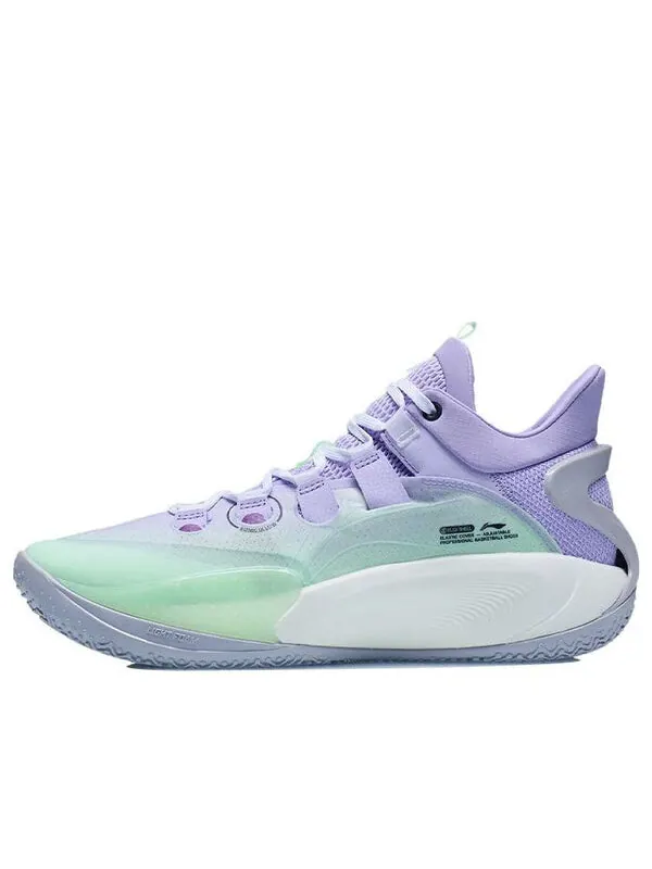 Кроссовки соник 9 низкие Li-Ning — изображение 1 из 4, фиолетовый/зеленый