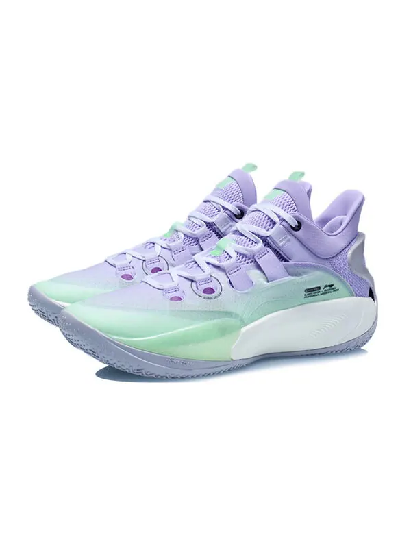 Кроссовки соник 9 низкие Li-Ning — изображение 3 из 4, фиолетовый/зеленый