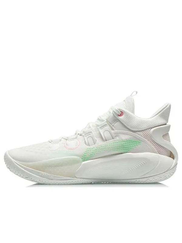 Кроссовки соник 9 низкие Li-Ning — изображение 1 из 4, белый/зеленый