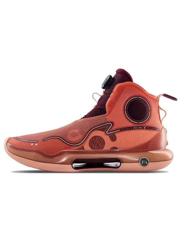 Кроссовки yushuai evolution высокие Li-Ning — изображение 2 из 4, оранжевый/бежевый