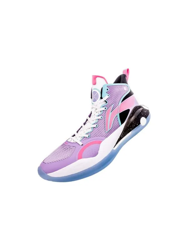 Кроссовки yushuai 15 Li-Ning — изображение 3 из 4, фиолетовый/розовый/белый