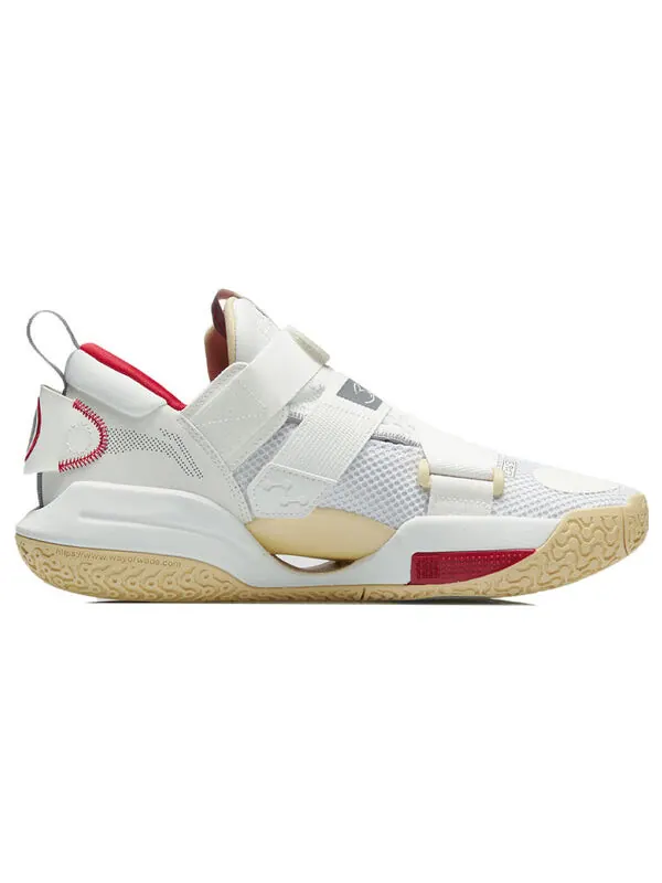 Кроссовки wade all city 9 v2 Li-Ning — изображение 2 из 4, белый/красный