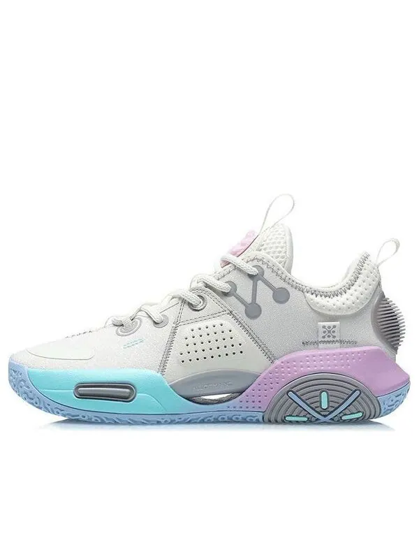 Кроссовки Wade All City 9 Li-Ning — изображение 1 из 4, белый/синий/розовый