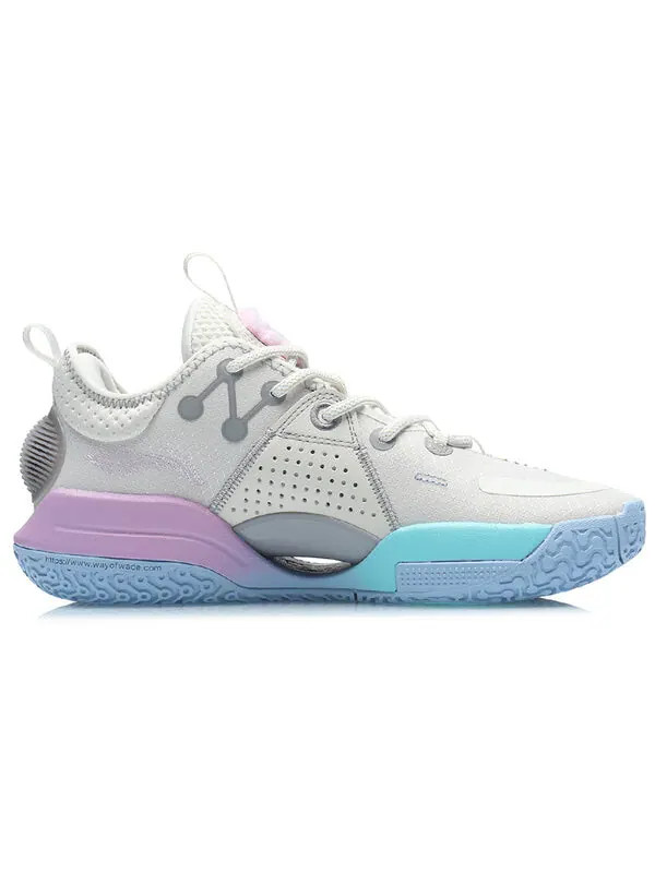 Кроссовки Wade All City 9 Li-Ning — изображение 2 из 4, белый/синий/розовый